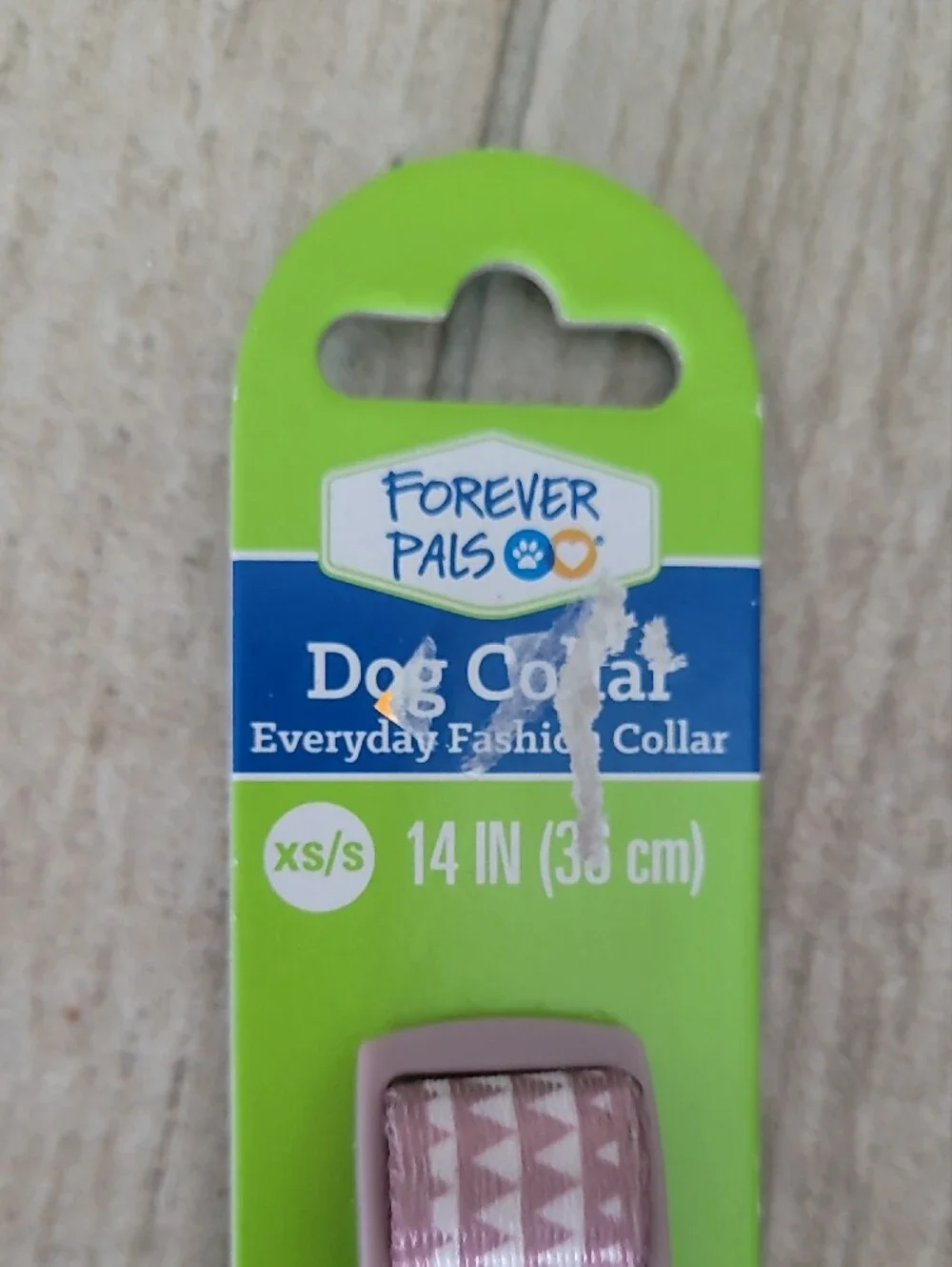 Pink Patterned Small Dog Collar